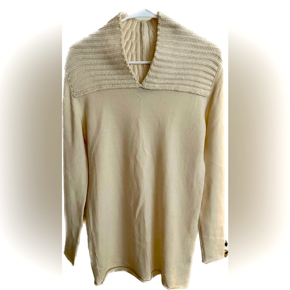 Cream 100% cashmere sweater - Picture 1 of 6